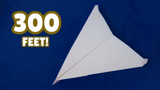 How to Make a Paper Airplane That Flies Far and Straight Easy  Easy Glider Plane That Flies Far [upl. by Crawley864]