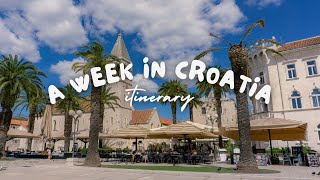 How to spend a week in Croatia  Croatia Itinerary  Croatia Travel Guide Dubrovnik to Split amp more [upl. by Jourdain]