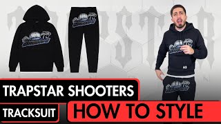 Styling Trapstar Shooters Tracksuit  Black  Blue [upl. by Haelam]