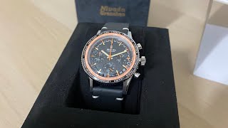 Nivada Grenchen watch Chronoking Mecaquartz Inter Bezel 87042Q15 38MM [upl. by Behrens378]