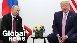 Trump tells Putin at G20 summit Dont meddle in US elections [upl. by Limhaj]