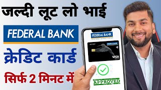 Federal Bank Credit Card  How To Apply Federal Bank Credit Card Online  Full Guide [upl. by Jeanie675]