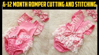 612 month Baby romper cutting and stitchinggirl baby romper cuttingnew design romper stitch [upl. by Xyno682]