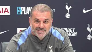 FULL PRESS CONFERENCE Including Embargoed Section Ange Postecoglou Manchester City v Tottenham [upl. by Ati]