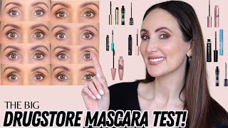 I TESTED 13 DRUGSTORE MASCARAS ON MY SHORT amp SPARSE LASHES  HERE ARE THE RESULTS [upl. by Ume]