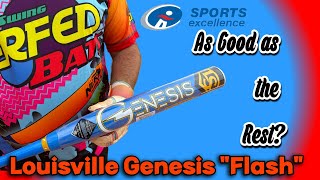 Hitting and Review  Louisville Slugger Genesis  Sports Excellence  Exclusive USSSA Softball Bat [upl. by Annaek]