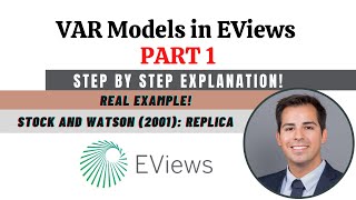 How to estimate and interpret VAR models in Eviews  Vector Autoregression model [upl. by Eustashe]