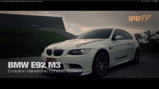 E92 M3 iPE Exhaust System [upl. by Ilzel]