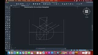 ASSONOMETRIA ISOMETRICA DI UN PRISMA TRIANGOLARE CON AUTOCAD  PROF DANILO [upl. by Eisnil]