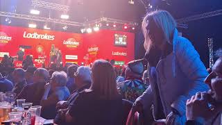 Live 9 Dart Attempt  Simon Whitlock  7 Perfect Darts Ladbrokes Masters 2022 [upl. by Acir]