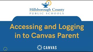 HCPS Canvas Tutorial Accessing and Logging into Canvas Parent [upl. by Michaella]