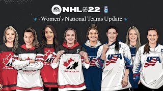 NHL 22 IIHF Womens Hockey Update [upl. by Ahselyt]