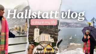 Exploring Hallstatt  Austrias RealLife Frozen Winter Wonderland  Austria Vlog [upl. by Nagar]