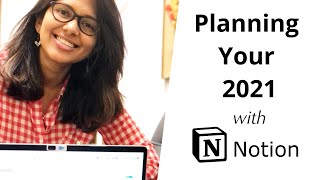 Planning Your 2021 With Notion  Free GTD Weekly Planner Template 🎁 [upl. by Horodko694]