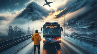 Travel by Airport Express bus from Scandic Ishavshotel to Tromsø Airport travel Tromsø [upl. by Ynnek]