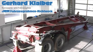 LKW Rahmenrichtbank Rahmen richten [upl. by Anaud]