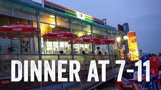 Dinner at 711  KOREA TRIP VLOG 4  Our Yooniverse [upl. by Rolat]