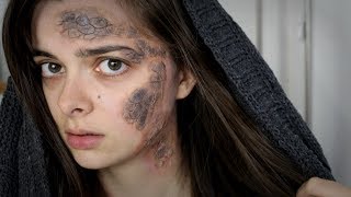 Greyscale  Game Of Thrones  Halloween Makeup Tutorial [upl. by Nnayelhsa]