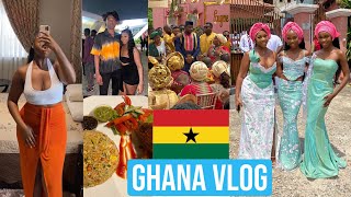 GHANA TRAVEL VLOG  Two Weeks in Accra  Ghanaian wedding Partying Ada Food etc [upl. by Aryamoy]