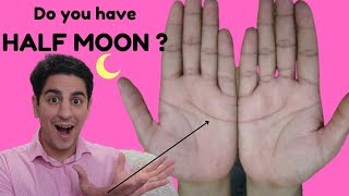 🌙 4 things will happen if you have this HALF MOON on your palms [upl. by Natsirk]