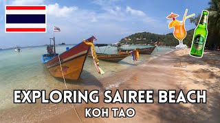 Exploring Koh Tao Sairee Beach  Paradise Found  Thailand Travel Vlog [upl. by Ibur]