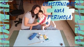 SaulJuega y mamá🤩 construyen una perinola con material reciclado Juegos Tradicionales de Venezuela [upl. by Chiaki]