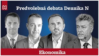 Kišš Drucker Viskupič Hajko Ekonomická debate Denníka N [upl. by Norga]