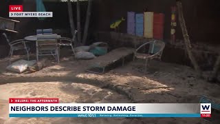 Fort Myers Beach homeowners cleaning up after Hurricane Helene [upl. by Tsiuqram]