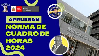 😱ANALISIS de la nueva normativa de CUADRO DE HORAS 2024🎯🎯 [upl. by Ced]