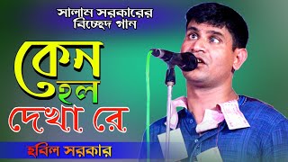 হবিল সরকার বিচ্ছেদ গান । কেন হল দেখা রে তোমারে দেখলাম । hobil sorkar 2022 । Bhatir Baul Media [upl. by Wilen]