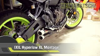 Montage des IXIL Hyperlow XL Euro4 an der Yamaha MT07 RM17 [upl. by Maunsell]