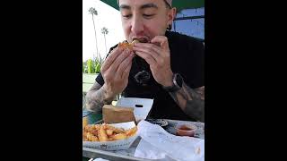 SHAKE SHACK BURGER IN 3 BITES mukbang asmr [upl. by Onifur211]