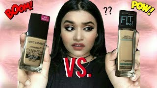 Wet n Wild Photofocus VS Maybelline Fit me Foundation ReviewComparison [upl. by Harac]