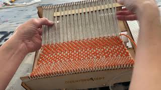 9 Weaving Structure on a Frame Loom  Balanced Twill [upl. by Farmelo]