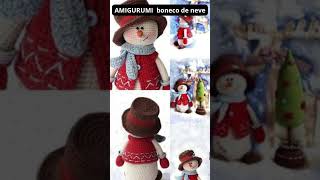 AMIGURUMI boneco de neve crochepassoapasso amigurumi crocher amigurumis [upl. by Haeckel]