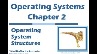 Operating Systems Chapter 2 Operating System Structures [upl. by Agripina800]