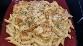 Easy Shrimp Alfredo Penne Pasta [upl. by Nyad]