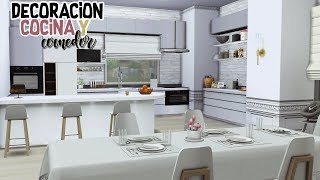 THE SIMS 4  DECORANDO COCINA Y COMEDOR EP2 [upl. by Yekram]