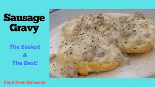 How to make Sausage Gravy Easiest and the best [upl. by Imis]