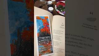 Day 4 of bookmarkart acrylicpainting illustration artist canvasart [upl. by Nuavahs]