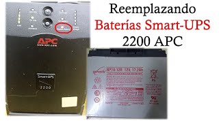 Reemplazando baterías SmartUPS APC 2200 [upl. by Seana783]