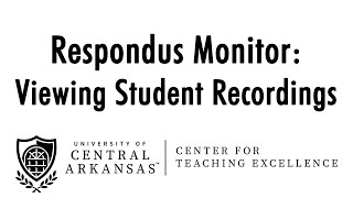 Respondus Monitor Viewing Student Recordings [upl. by Aret127]