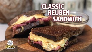 Reuben Sandwich on Sourdough Pumpernickel Bread YUM [upl. by Cassy]