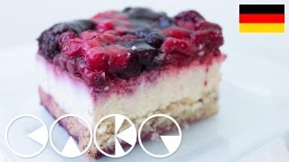 Frische BEERENTORTE mit Quarkcreme plus Rezept [upl. by Leiso648]