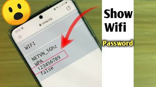 How to see Wifi password  Wifi ka password kaise pata kare mobile se  Wifi password kaise nikale [upl. by Ahsauqal]