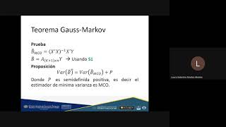 Econometría avanzada  Teoría  Teorema GaussMarkov consistencia y varianza del error [upl. by Uehttam451]