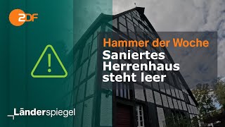 Saniertes Herrenhaus steht leer  Hammer der Woche vom 121024  ZDF [upl. by Eissel345]