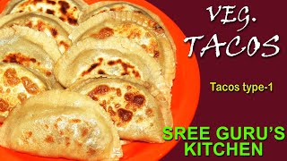 Veg tacos  Tacos recipe vegetarian  tacos recipe in telugu [upl. by Nauh]