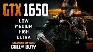 GTX 1650  Call of Duty Black Ops 6  1080p All Settings [upl. by Dlarrej870]