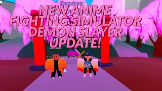 NEW Demon Slayer update in Anime Fighting SImulator [upl. by Jude]